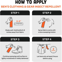 Load image into Gallery viewer, Ben’s® Clothing &amp; Gear Insect Repellent 6 oz.  Continuous Spray